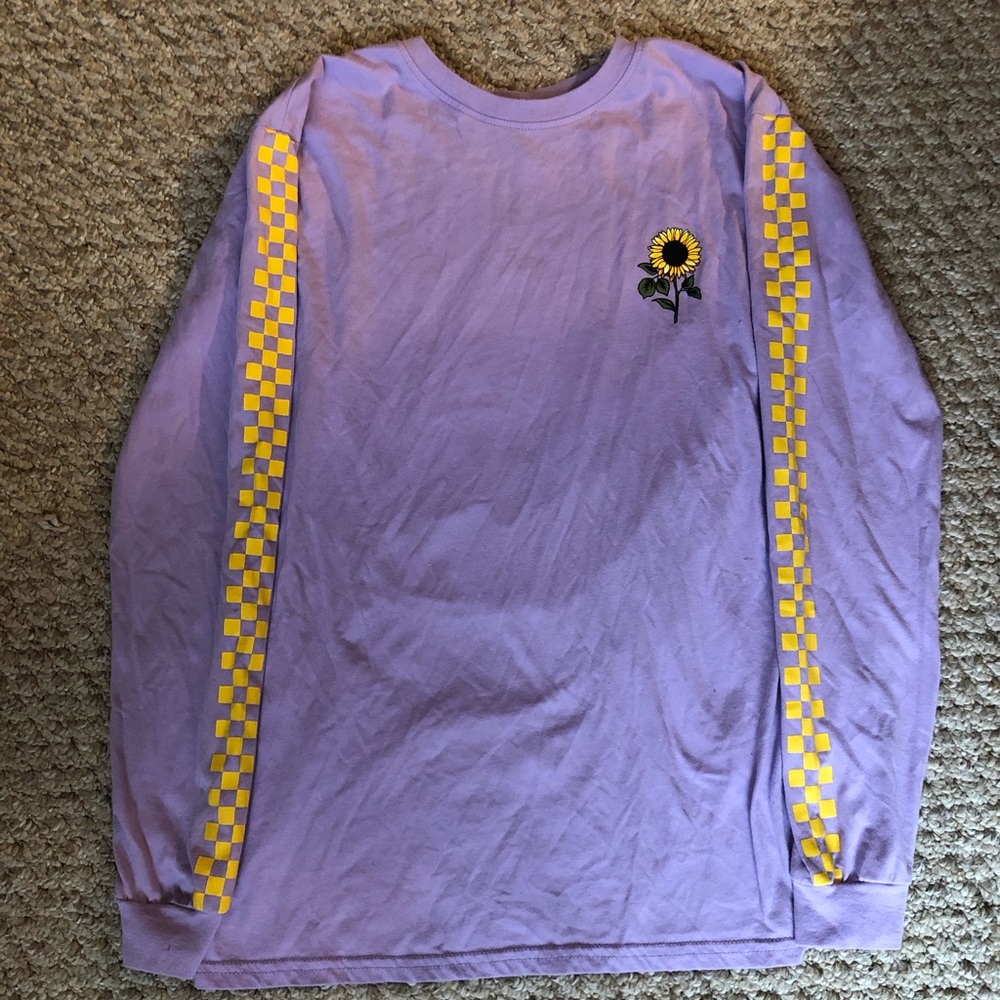 Rue21 Long sleeve sunflower shirt, lightly worn.